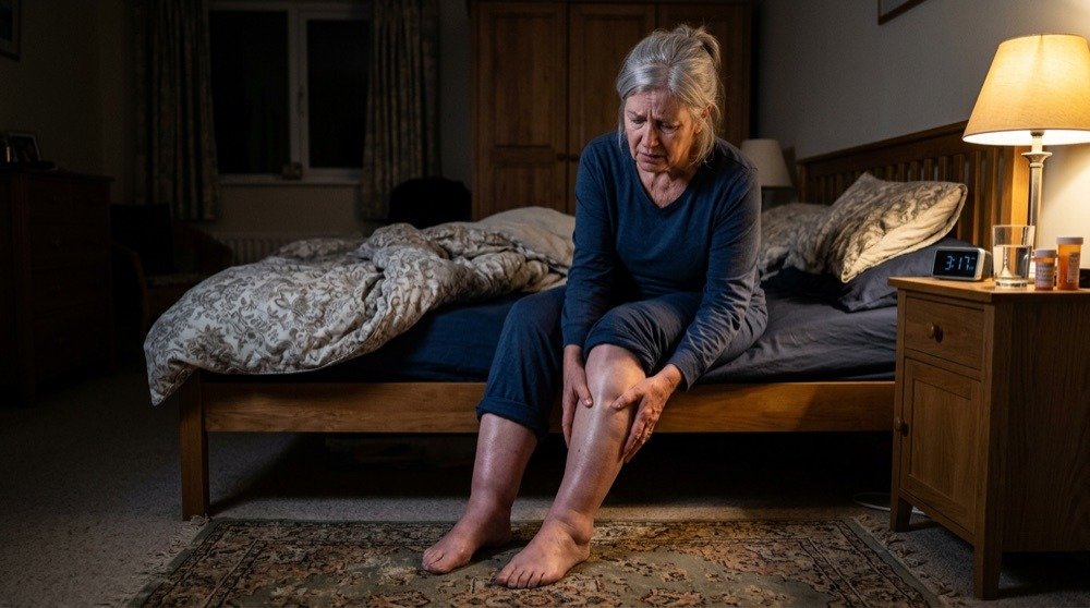 Woman with swollen legs